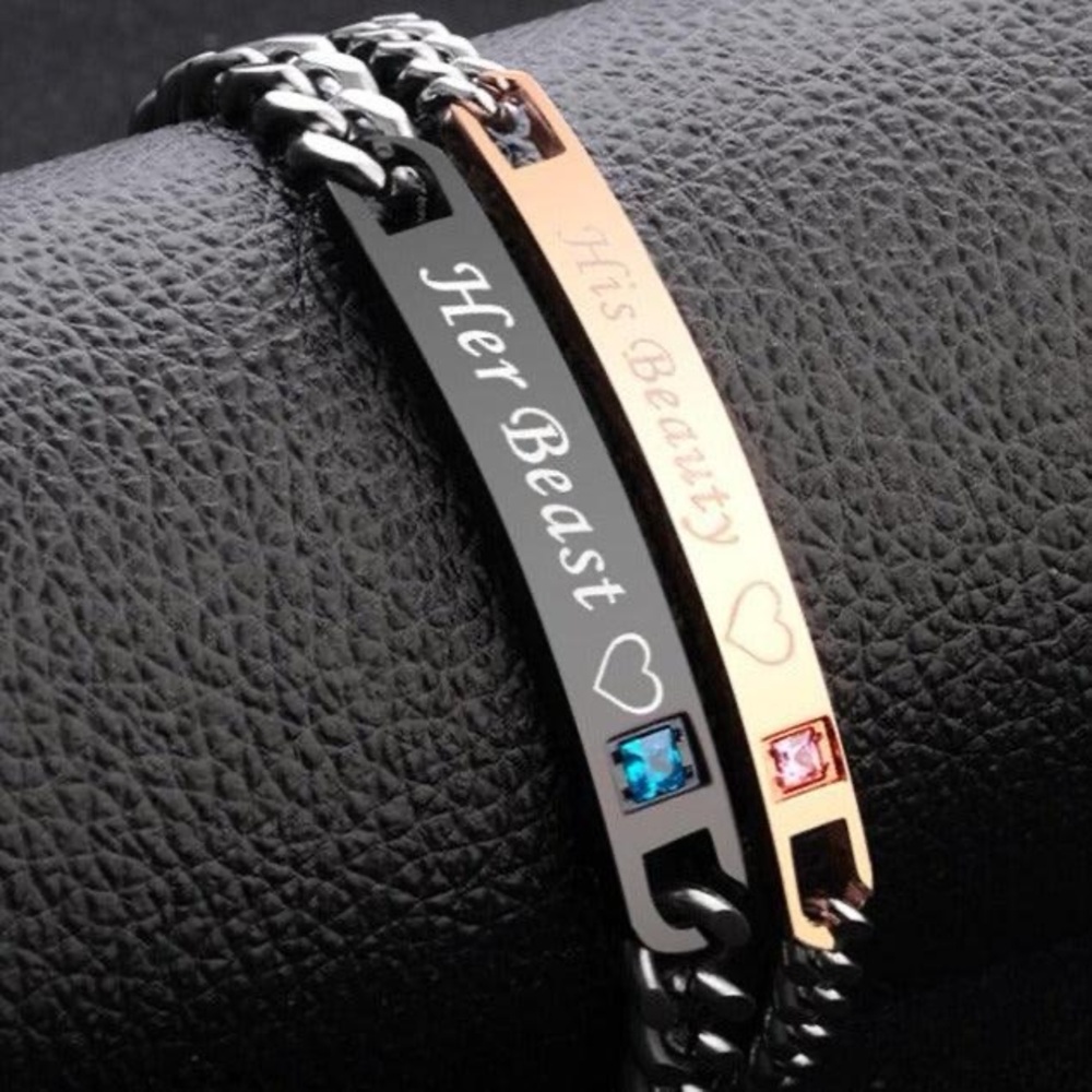 His Beauty Her Beast Bracelet Set